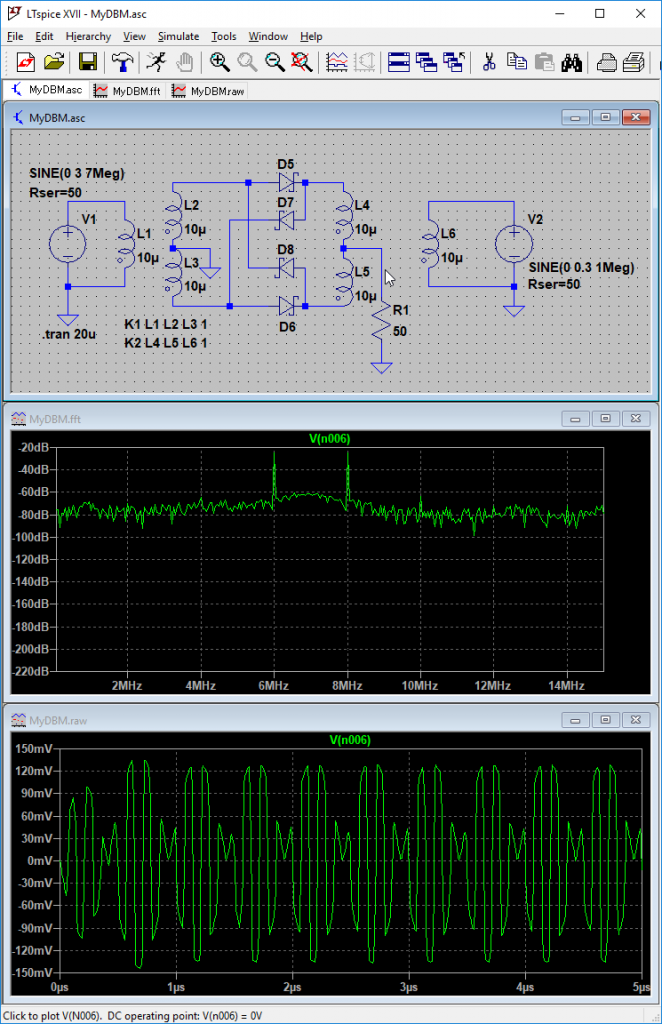 LTspice and Frequency Mixer Spinor Lab